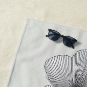 リニア開花ビーチタオル ビーチタオル (インサイチュ)