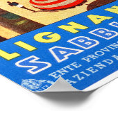 リニャーイタリアヴィンテージ旅行ポスター復元 ポスター (角)