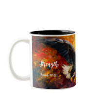 リニューアルされた強さ： Isaiah 40:31パーソナライズされたマグカップ