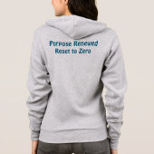 リニューアルされた意図、ゼロにリセット Tシャツ (裏面)