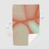 リニューアルされた桃の凸片切り出し ゴルフタオル (インサイチュ)