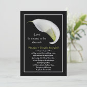 リニューアルを誓う白リリー・オン・ブラック 招待状 (スタンド正面)