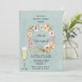 リニューアルブルー春牡丹シックブランチとバブリー 招待状 (スタンド正面)