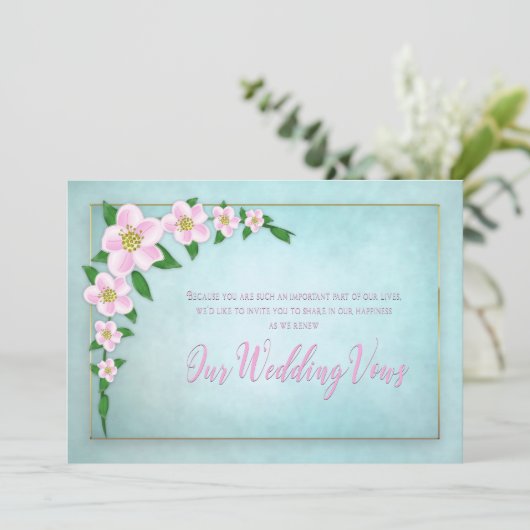 リニューアル結婚の誓いの招待状- Apple Broths 招待状 (スタンド正面)