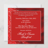 リニューアル結婚の誓い – バレンタイン招待状 招待状 (裏面)