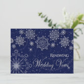 リニューアル結婚の誓い – 元気 – 冬 – 雪 招待状 (スタンド正面)