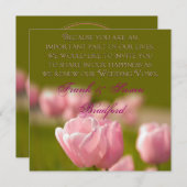 リニューアル結婚の誓い – TULIPS 招待状 (正面/裏面)