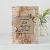 リニューアル結婚のVowsの調査 – Stonでエッチング 招待状 (スタンド正面)