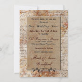 リニューアル結婚のVowsの調査 – Stonでエッチング 招待状 (裏面)