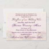 リニューアル結婚ストロベリーガーベラテクスチャー前面si 招待状 (裏面)