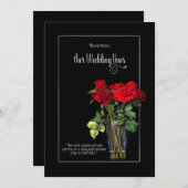 リニューアル結婚ズの誓い招待状レッドローズコレクション 招待状 (正面/裏面)