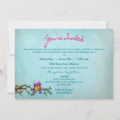 リニューアル結婚ズの誓い招待状- Love Birds 招待状 (裏面)