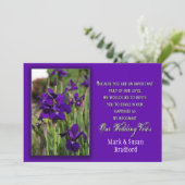 リニューアル結婚ズの誓い – 招待状 – 紫のアイリス (スタンド正面)