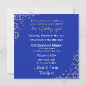 リニューアル結婚ズの誓い – 招待状 – 雪片 (裏面)