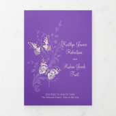 リニューアル結婚プログラム紫チョウ 三つ折りプログラム (カバー)