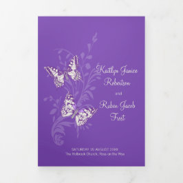 リニューアル結婚プログラム紫チョウ 三つ折りプログラム