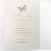 リニューアル結婚プログラムbrown pink chairs 三つ折りプログラム (内部最初)