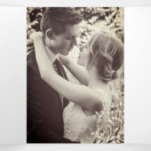 リニューアル結婚プログラムbrown pink chairs 三つ折りプログラム (内部中)