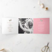 リニューアル結婚プログラムpink brown chairs 三つ折りプログラム (内部)