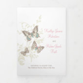 リニューアル結婚プログラムpink brown chairs 三つ折りプログラム (カバー)