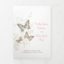 リニューアル結婚プログラムpink brown chairs 三つ折りプログラム