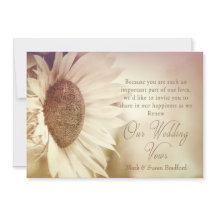 リニューアルVows招待状 – ひまわり – ソフト効果