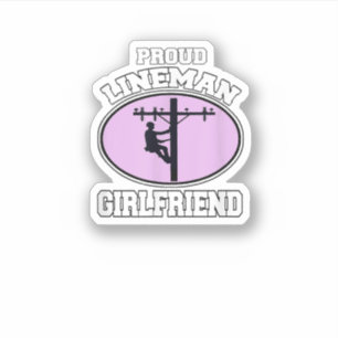 リニ誇りを持ったマンガールフレンドLineman Workers Girlfrien シール
