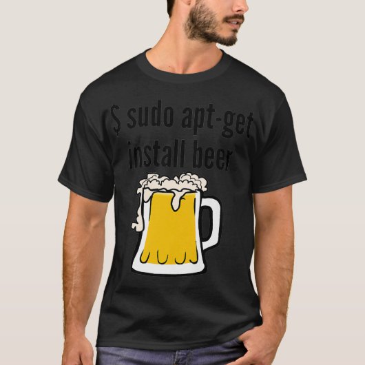リヌおもしろいラバーギフトGet Beer Premium Tシャツ (正面)