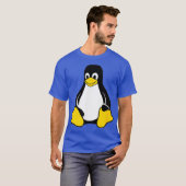 リヌトゥペンギンオープンソースおたくギーク Tシャツ (正面フル)