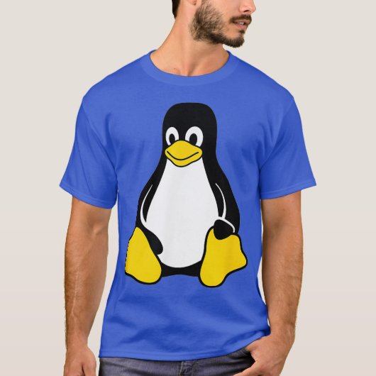 リヌトゥペンギンオープンソースおたくギーク Tシャツ (正面)