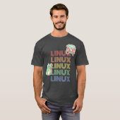リヌ ヴィンテージ デザイン インスパイアード Tシャツ (正面フル)