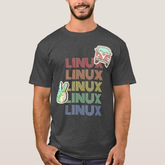 リヌ ヴィンテージ デザイン インスパイアード Tシャツ (正面)