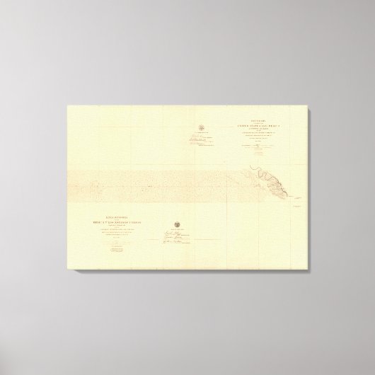 リネアディヴィソリアエントレメキシコ1 キャンバスプリント (正面)