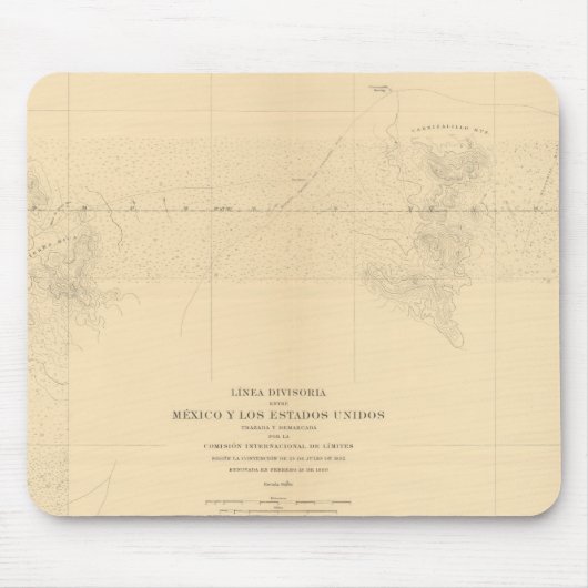 リネアディヴィソリアエントレメキシコ3 マウスパッド (正面)