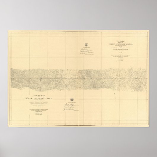 リネアディヴィソリアエントレメキシコ8 ポスター (正面)