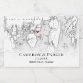 リネキンベイリゾートメ結婚インズミニボトル スパークリングワインラベル (シングルラベル)