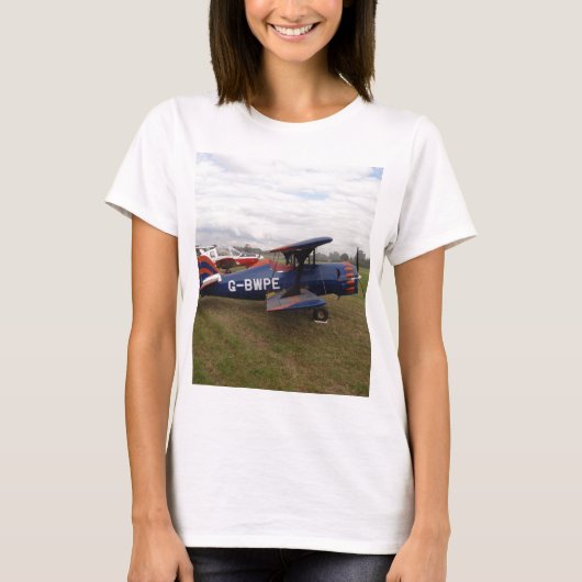 リネゲード複葉機 Tシャツ (正面)