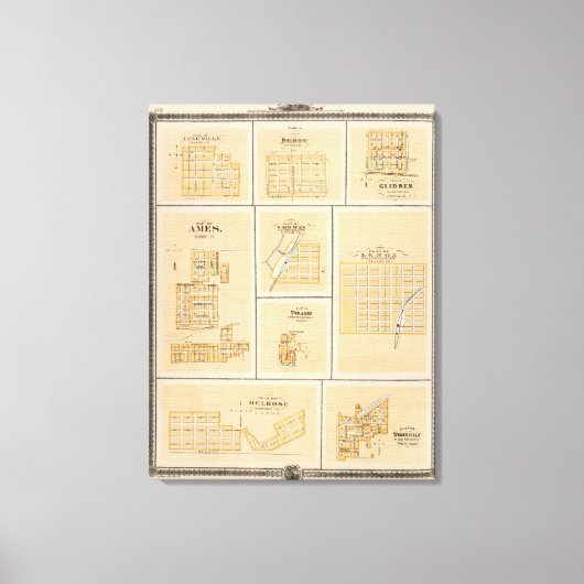 リネビル、ダービー、グライド、エイムズ、コンウェイ キャンバスプリント (正面)