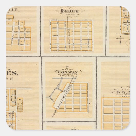リネビル、ダービー、グライド、エイムズ、コンウェイ スクエアシール (正面)