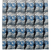 リネマンを錆びた シャワーカーテン (正面)