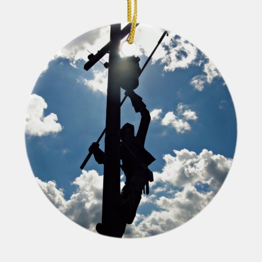 リネマンを錆びた セラミックオーナメント (正面)