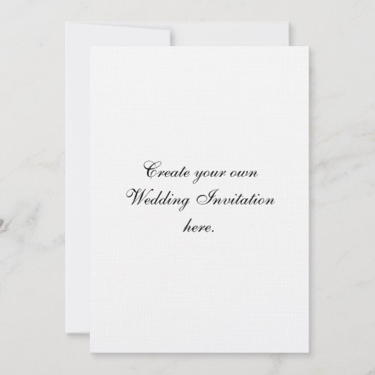 リネンあなた自身のカスタムな結婚式招待状を作成して下さい 招待状 (正面)