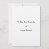 リネンあなた自身のカスタムな結婚式招待状を作成して下さい 招待状 (裏面)