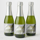 リネンの白いカレーユリ スパークリングワインラベル (ボトル)