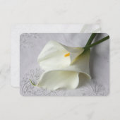 リネンの白いカレーユリ セーブザデート (正面/裏面)