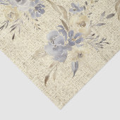 リネンの素朴な水の色のフェイク花 薄葉紙 (詳細)