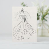 リネンの花嫁フランスの 招待状 (スタンド正面)