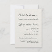 リネンの花嫁フランスの 招待状 (裏面)