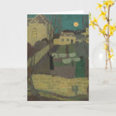 リネンまたはムーンライズをプライリーで乾空白の燥: カード (黄色い花)