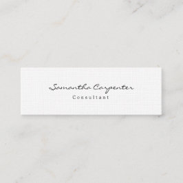 リネンアトラクションスタイリッシュシンプルプレインミニマリスト スキニー名刺